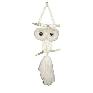Vintage Macrame Owl Hanging Decor MCM